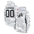 Tlead Custom D.Lions Arctic Camo Salute to Service Hoodies Limited Game Any Name & Numbers Stitched Jerseys