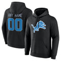 Tlead Custom D.Lions Black Pullover Hoodies Limited Any Name & Numbers Stitched Jerseys