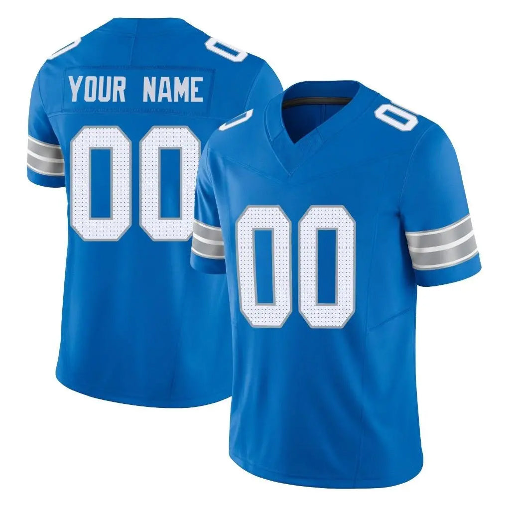 Tlead Custom D.Lions Blue Limited Vapor F.U.S.E. Alternate Home Game Any Name & Numbers Stitched Jerseys