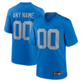 Tlead Custom D.Lions Blue Limted Game Alternate Stitched Jerseys