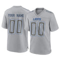 Tlead Custom D.Lions Gray Atmosphere Fashion Home Game Any Name & Numbers Stitched Jerseys