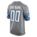 Tlead Custom D.Lions Gray Replica Game Stitched Jerseys