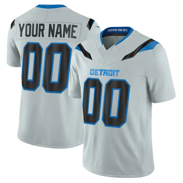 Tlead Custom D.Lions Silver 2026 Rivalries Vapor Limited Jersey - All Stitched