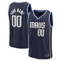 Tlead Custom D.Mavericks Navy Fast Break Jerseys - Statement Edition
