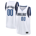 Tlead Custom D.Mavericks White Fast Break Jerseys - Association Edition