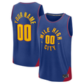 Tlead Custom D.Nuggets  Blue Fast Break Jerseys - Statement Edition
