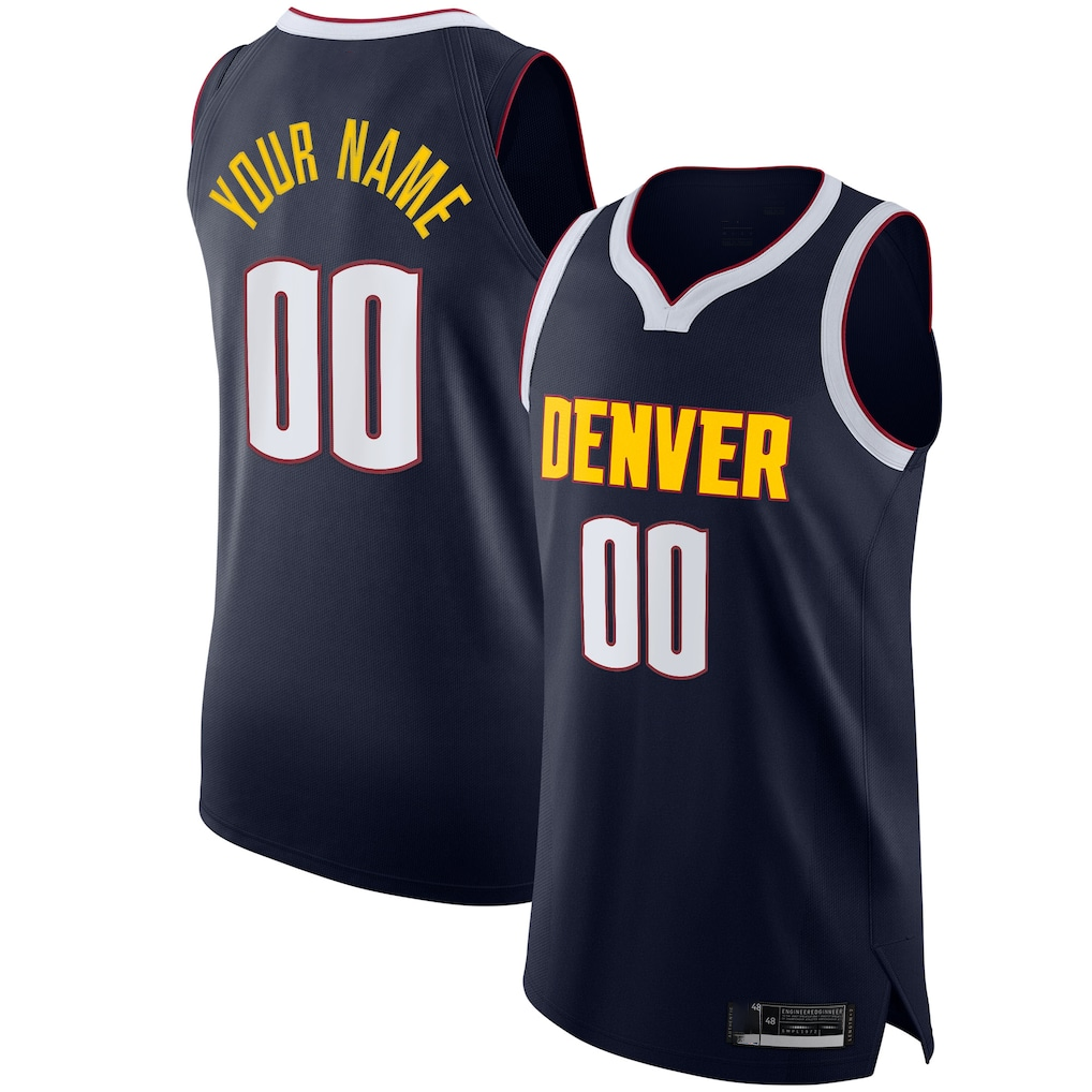 Tlead Custom D.Nuggets Navy 2020-21 Authentic Jerseys - Icon Edition