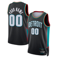 Tlead Custom D.Pistons Charcoal 202526 City Edition Swingman Jerseys