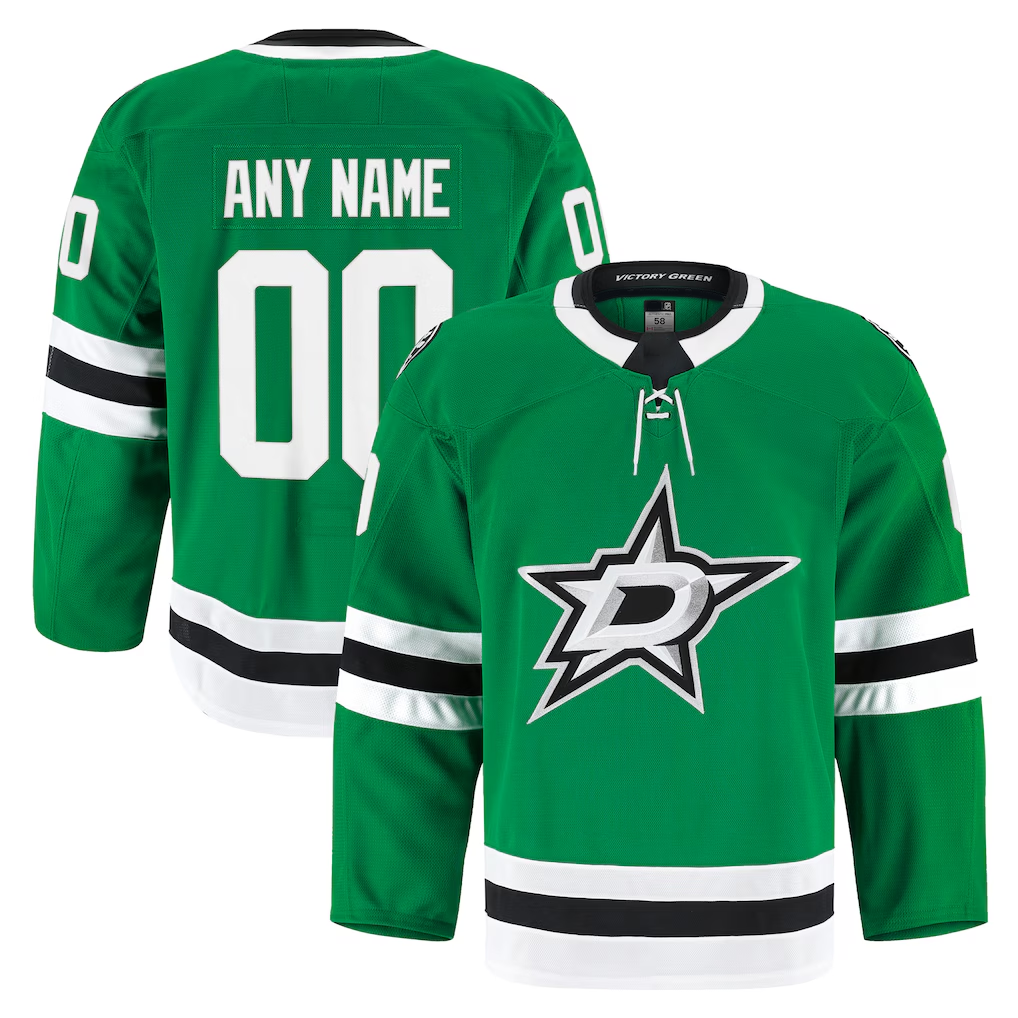 Tlead Custom D.Stars Kelly Green Home Authentic Pro Jerseys