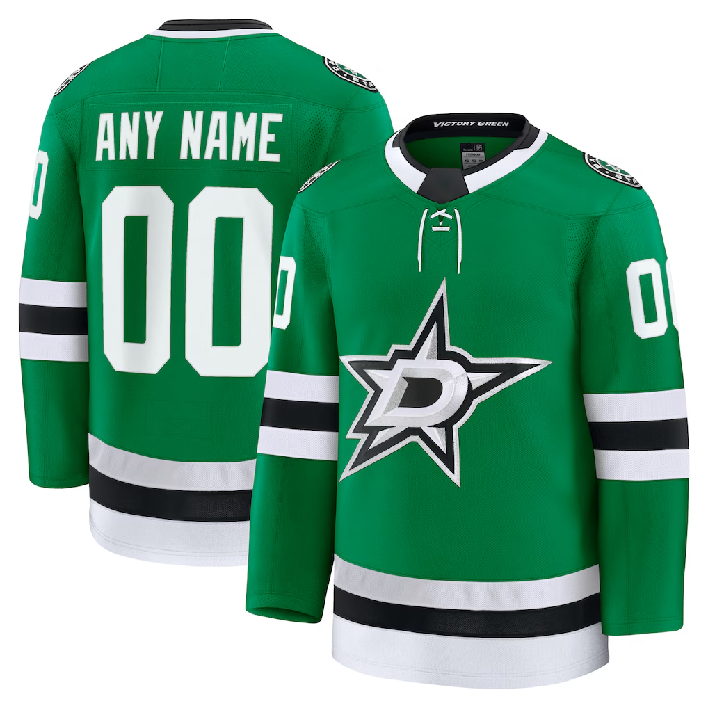 Tlead Custom D.Stars Kelly Green Home Premium Jerseys