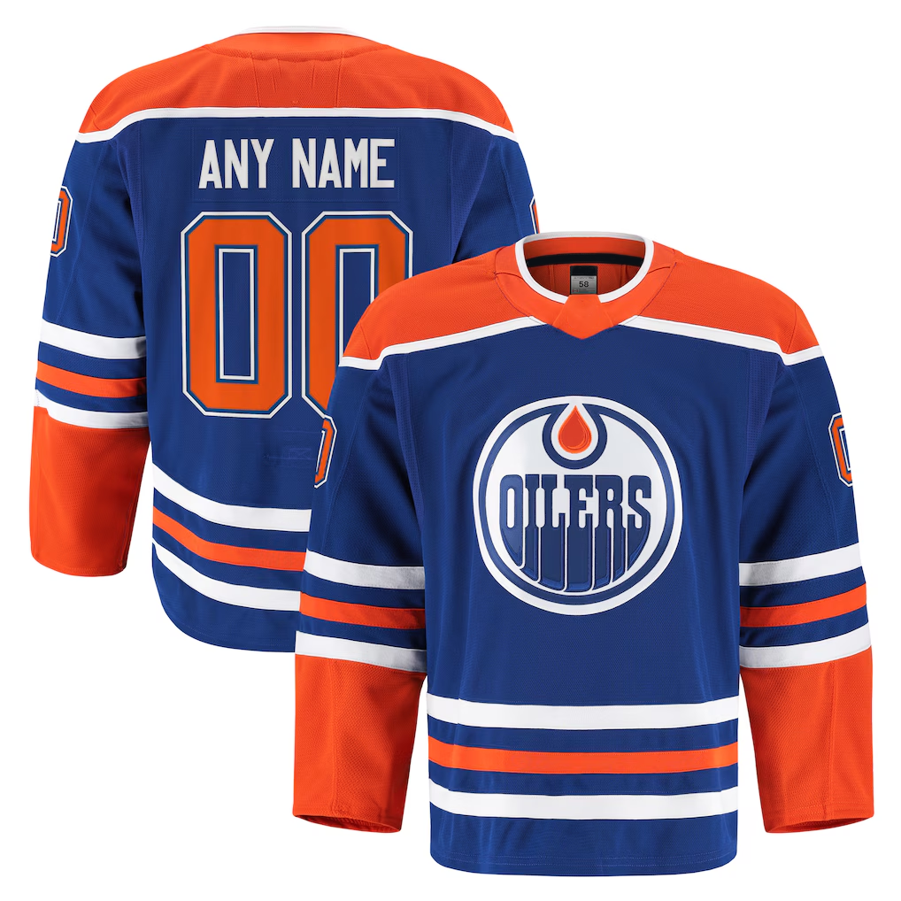 Tlead Custom E.Oilers Royal Home Authentic Pro Jerseys