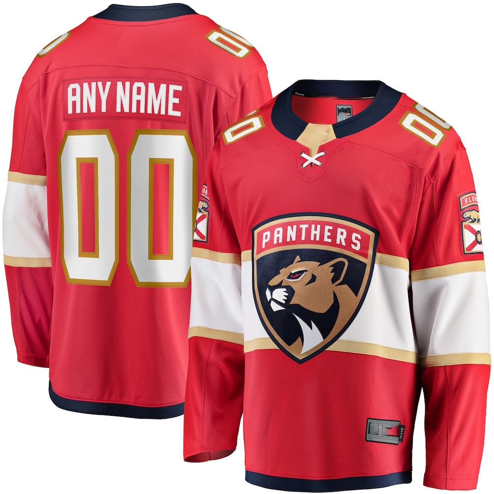 Tlead Custom F.Panthers Red Home Breakaway Jerseys