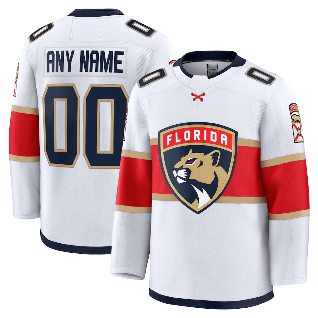 Tlead Custom F.Panthers White Away Premium Jerseys
