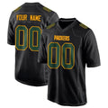 Tlead Custom GB.Packers Black Fashion Game Stitched Jerseys