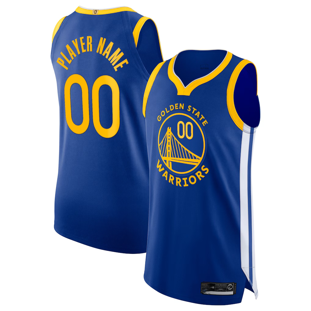 Tlead Custom G.State Warriors Blue 2020-21 Authentic Jerseys - Icon Edition