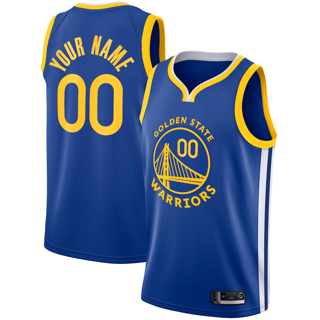 Tlead Custom G.State Warriors Royal 2019-20 Swingman Jerseys - Icon