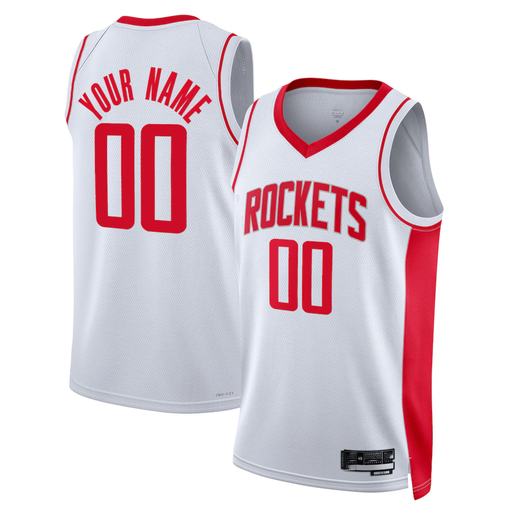 Tlead Custom H.Rockets White 2022-2023 Swingman Stitched Jerseys- Statement Edition