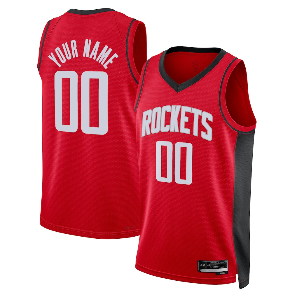 Tlead Custom H.Rockets Red Swingman Stitched Jerseys-Icon Edition