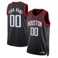 Tlead Custom H.Rockets Black Swingman Stitched Jerseys-Association Edition