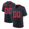 Tlead Custom H.Texans Navy 2nd Alternate Home Game Any Name & Numbers Stitched Jerseys