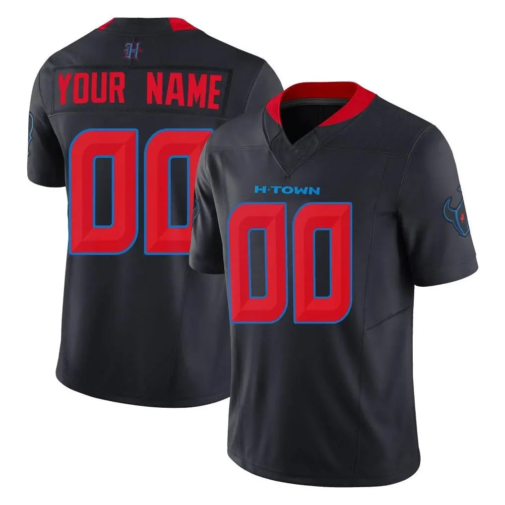 Tlead Custom H.Texans Navy Limited 2nd Alternate Vapor F.U.S.E. Home Game Any Name & Numbers Stitched Jerseys