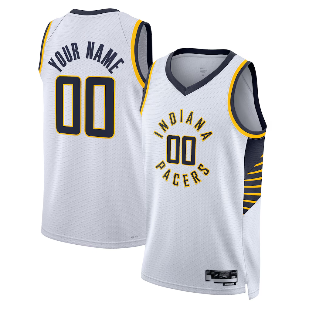Tlead Custom I.Pacers White Swingman Jerseys - Association Edition