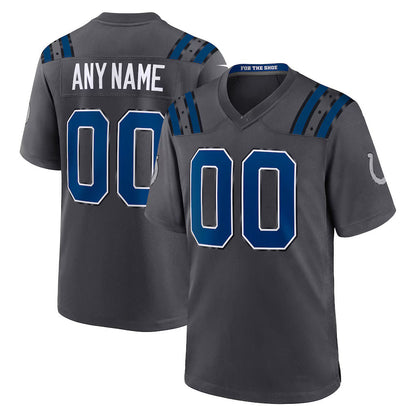 Tlead Custom IN.Colts Anthracite 2026 Rivalries Collection Game Jersey