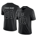 Tlead Custom IN.Colts Black Reflective Limited Game Any Name & Numbers Stitched Jerseys