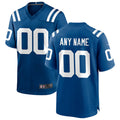 Tlead Custom IN.Colts Royal Replica Home Game Stitched Jerseys