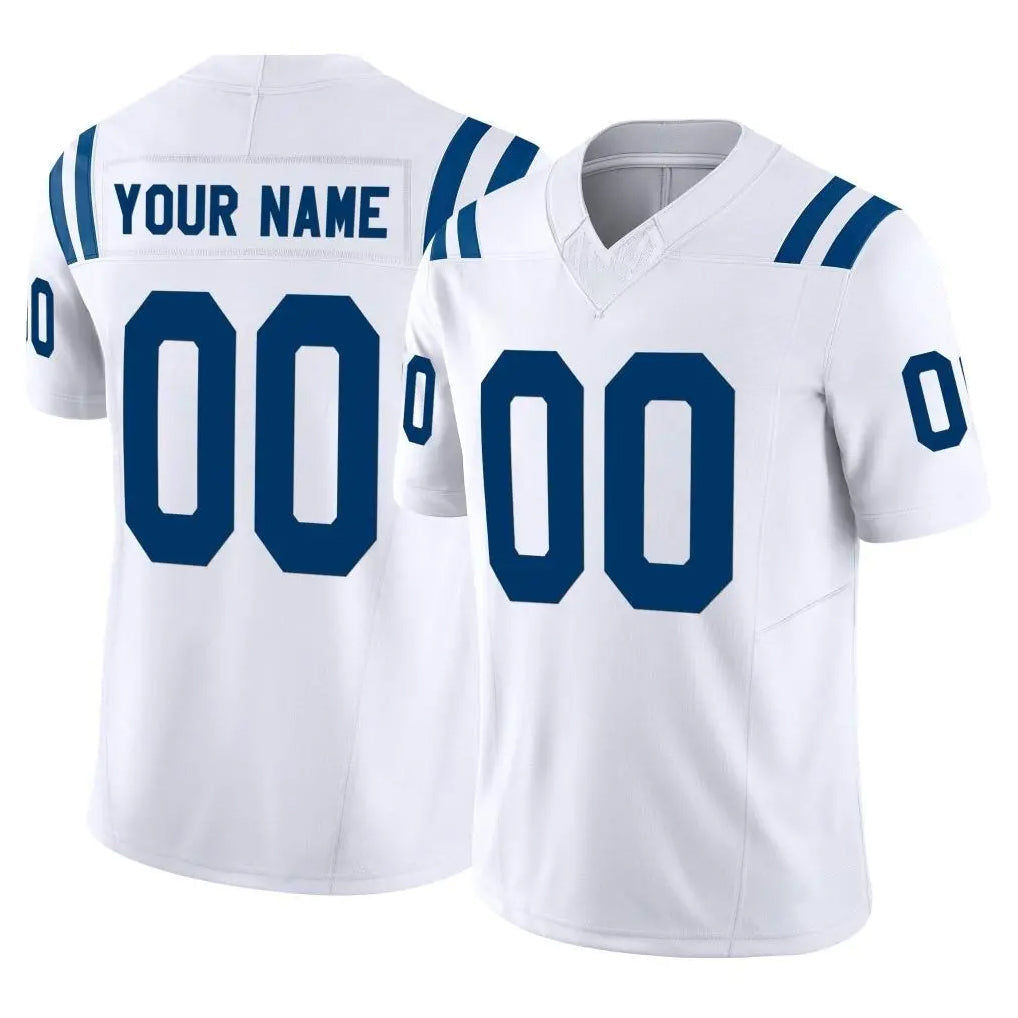 Tlead Custom IN.Colts White Limited Vapor F.U.S.E. Home Game Any Name & Numbers Stitched Jerseys