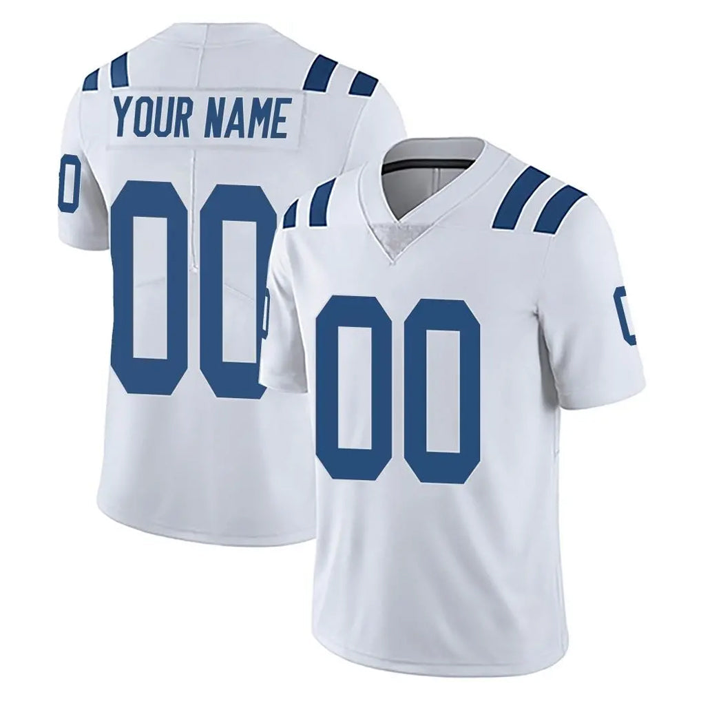 Tlead Custom IN.Colts White Limited Vapor Untouchable Home Game Any Name & Numbers Stitched Jerseys