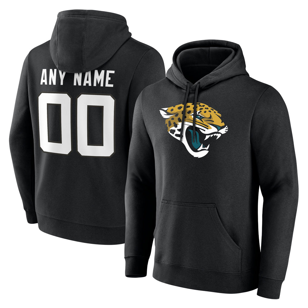 Tlead Custom J.Jaguars Black Pullover Hoodies Limited Any Name & Numbers Stitched Jerseys