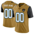 Tlead Custom J.Jaguars Gold Vapor Limited Home Game Any Name & Numbers Stitched Jerseys
