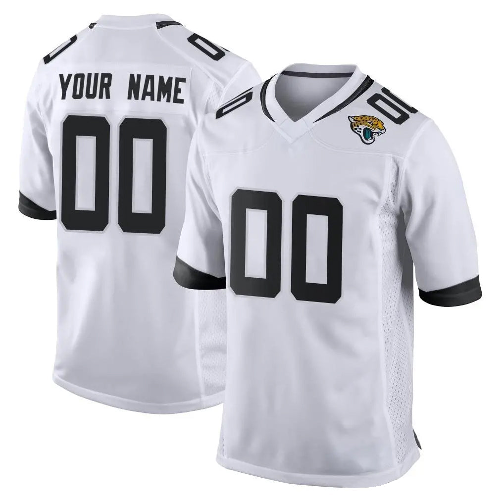 Tlead Custom J.Jaguars White Home Game Any Name & Numbers Stitched Jerseys