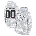 Tlead Custom KC.Chiefs Arctic Camo Salute to Service Hoodies Limited Game Any Name & Numbers Stitched Jerseys
