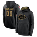 Tlead Custom KC.Chiefs Black Salute to Service Hoodies Limited Game Any Name & Numbers Stitched Jerseys