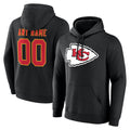 Tlead Custom KC.Chiefs Gray LoGo Pullover Hoodies Limited Any Name & Numbers Stitched Jerseys