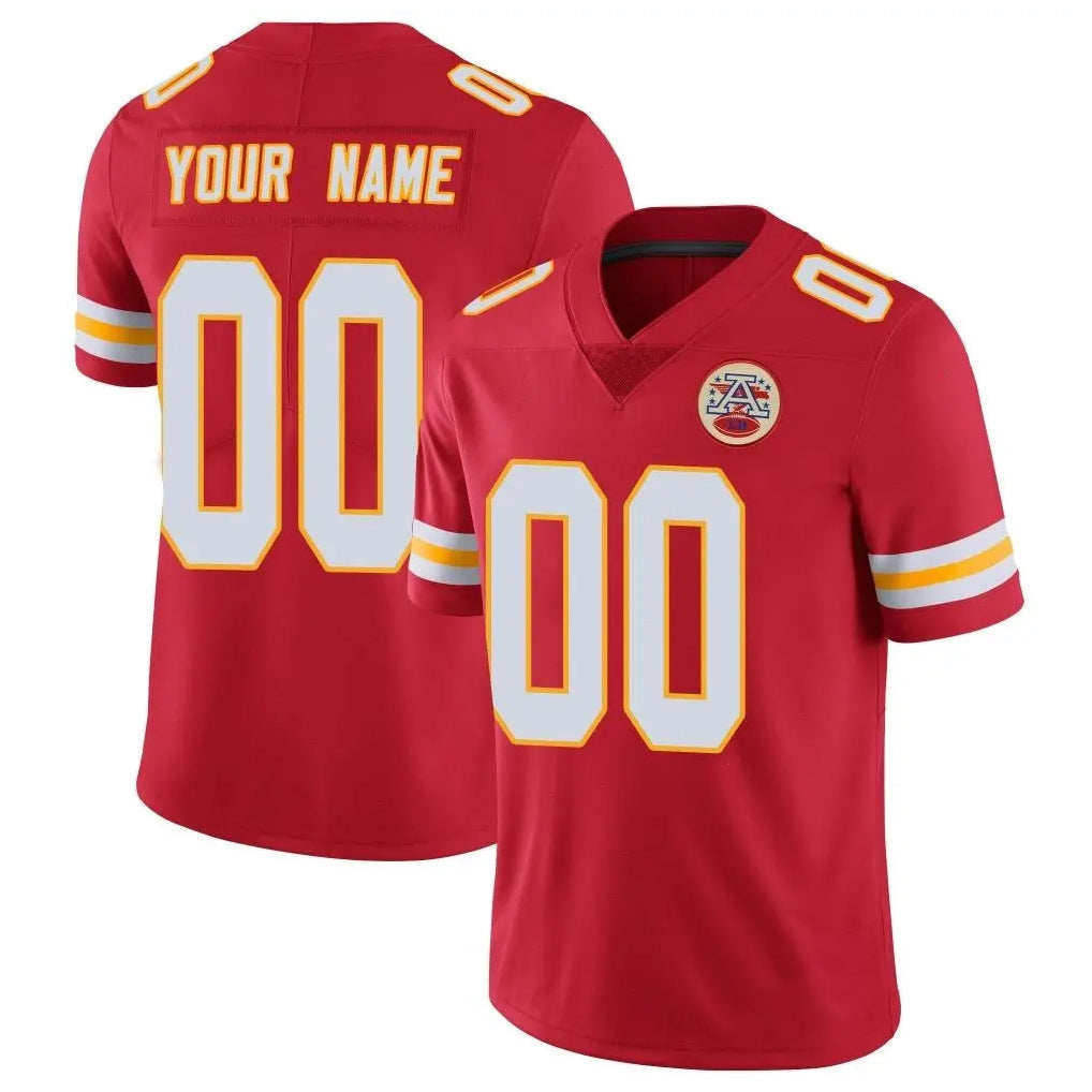 Tlead Custom KC.Chiefs Red Limited Vapor Untouchable Home Game Any Name & Numbers Stitched Jerseys