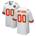 Tlead Custom KC.Chiefs White Home Game Any Name & Numbers Stitched Jerseys