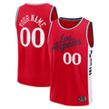 Tlead Custom LA.Clippers Red Fast Break Stitched Jerseys- Statement Edition