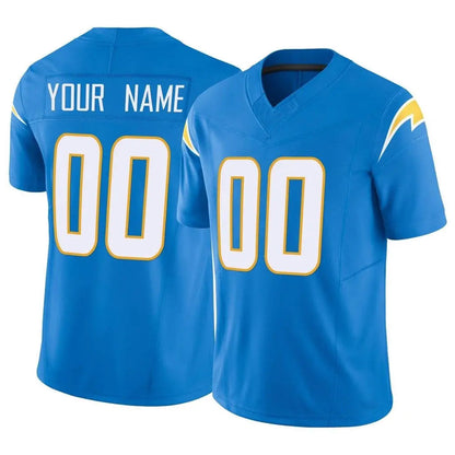 Tlead Custom LA.Chargers Blue Limited Vapor F.U.S.E. Home Game Any Name & Numbers Stitched Jerseys