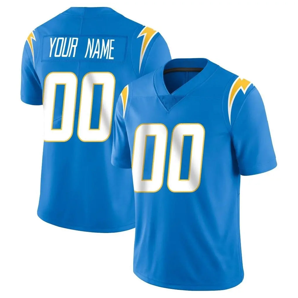 Tlead Custom LA.Chargers Blue Limited Vapor Untouchable Home Game Any Name & Numbers Stitched Jerseys