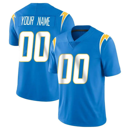 Tlead Custom LA.Chargers Blue Limited Vapor Untouchable Home Game Any Name & Numbers Stitched Jerseys