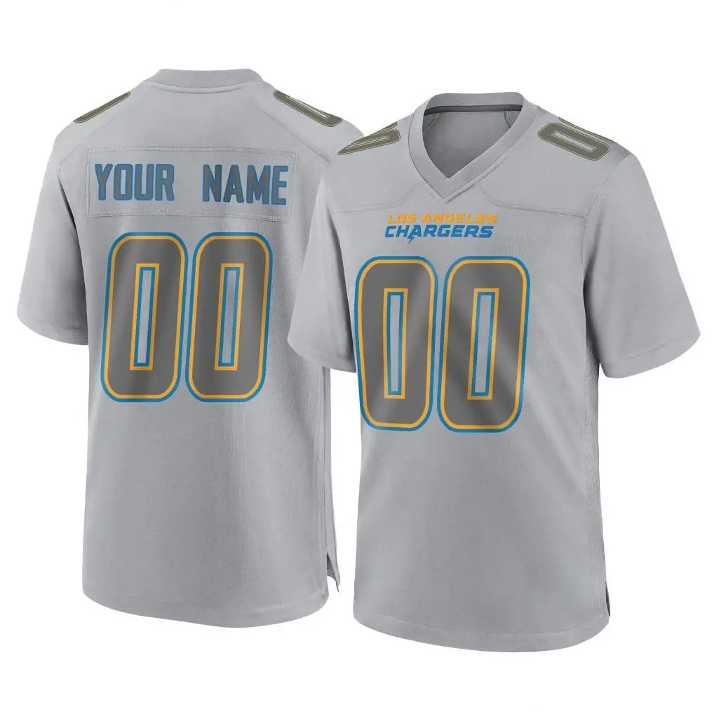 Tlead Custom LA.Chargers Gray Atmosphere Fashion Limited Game Any Name & Numbers Stitched Jerseys