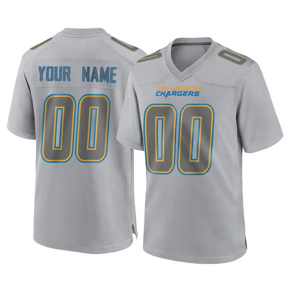 Tlead Custom LA.Chargers Gray Atmosphere Fashion Limited Game Any Name & Numbers Stitched Jerseys