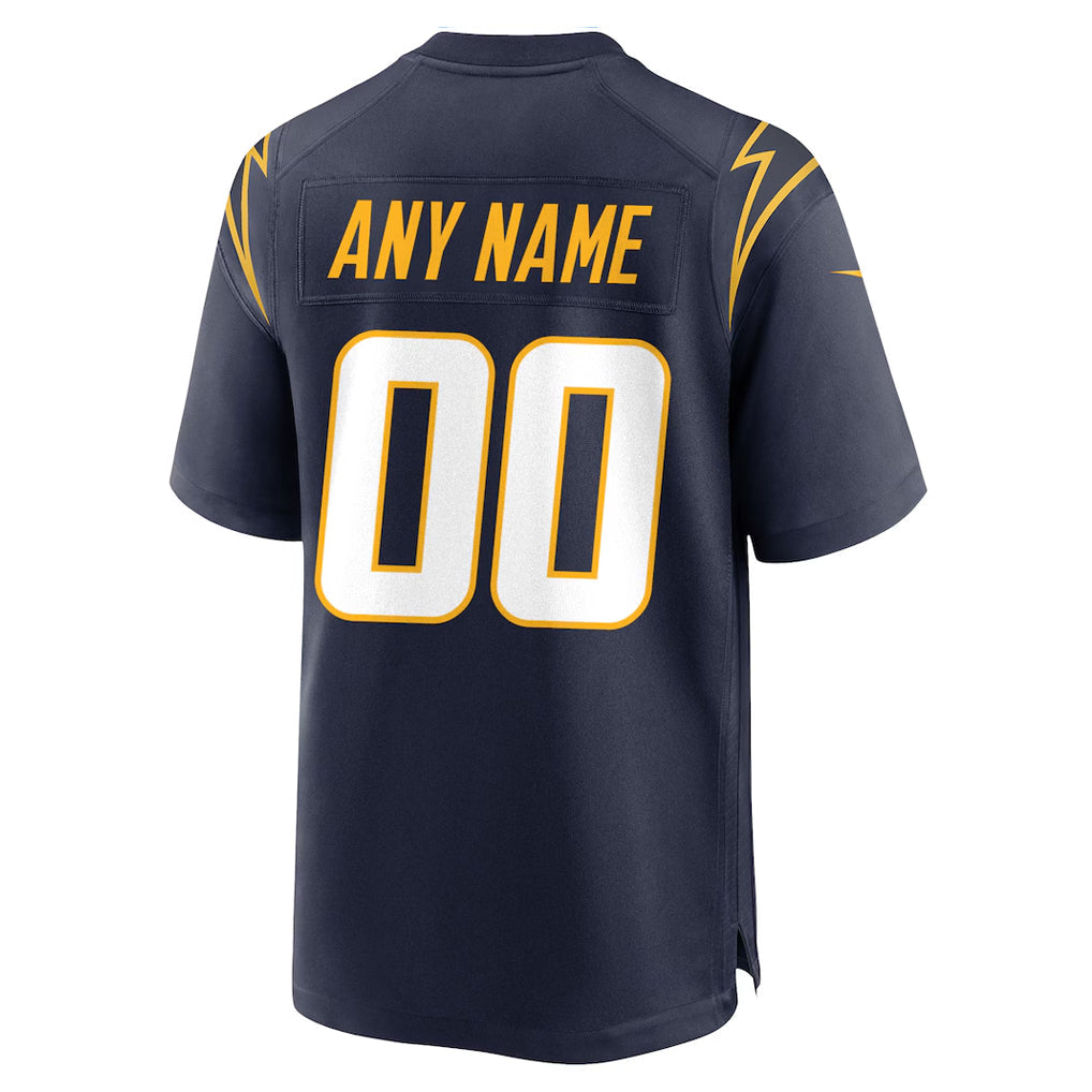 Tlead Custom LA.Chargers Navy Home Game Stitched Jerseys