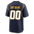 Tlead Custom LA.Chargers Navy Home Game Stitched Jerseys