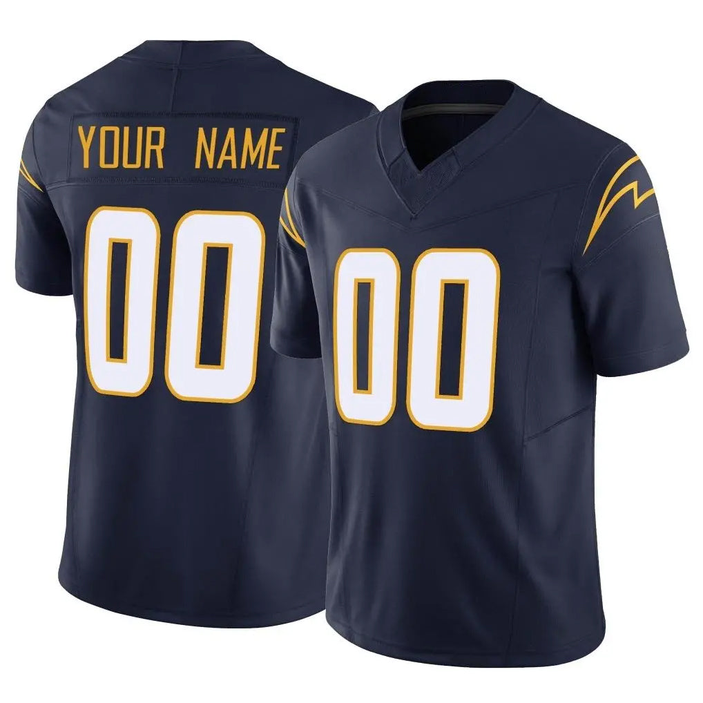 Tlead Custom LA.Chargers Navy Limited Vapor F.U.S.E. Home Game Any Name & Numbers Stitched Jerseys