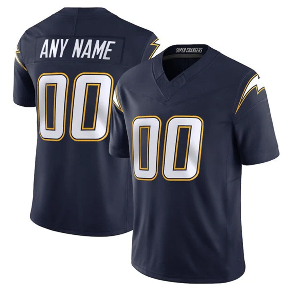 Tlead Custom LA.Chargers Navy Vapor F.U.S.E. Limited Home Game Any Name & Numbers Stitched Jerseys