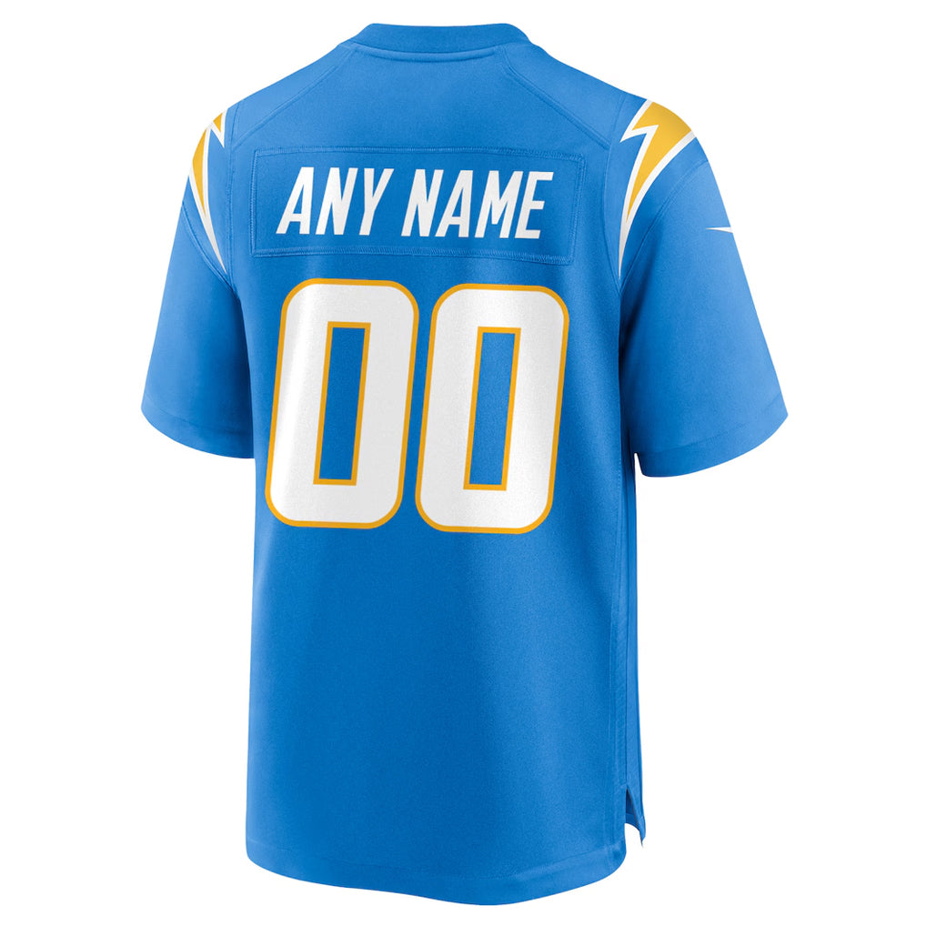 Tlead Custom LA.Chargers Powder Blue Home Game Stitched Jerseys